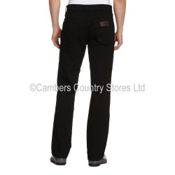 Wrangler Mens Jeans Texas With Stretch Raven Black